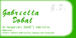 gabriella dobal business card